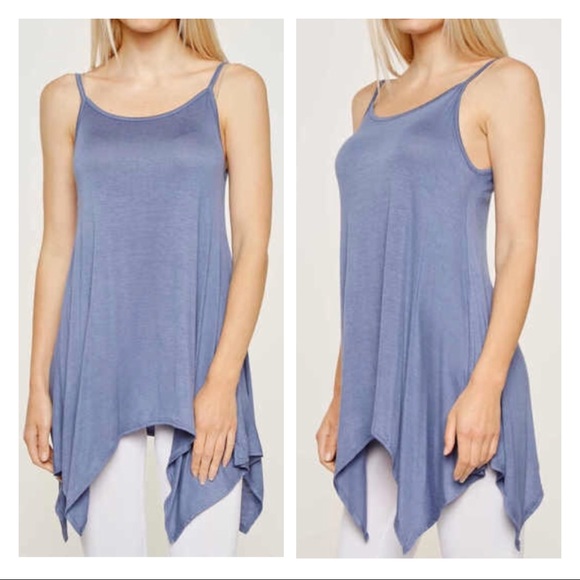 ❗️SALES ❗️SPAGHETTI STRAP HEM TUNIC TOP - Picture 2 of 8